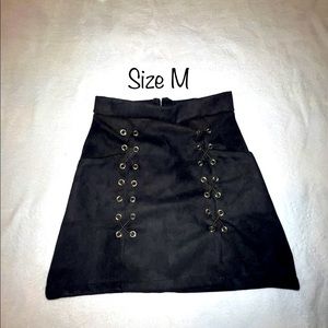 Suede skirt